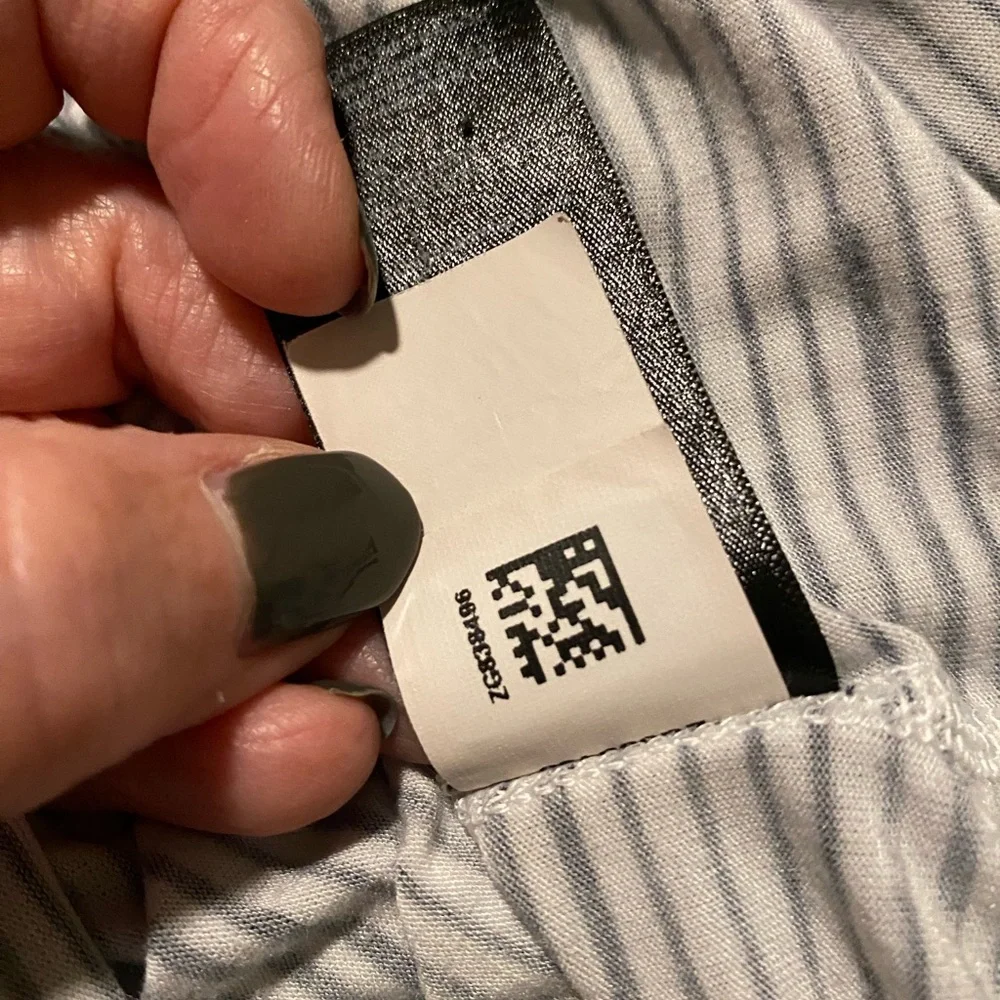 The North Face Women's White & Black Striped Short-Sleeve Tee - Picture 7 of 7